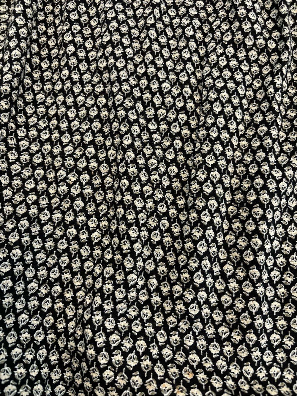Old Navy L Tall Boho Floral Tunic Dress Black Cream Long Sleeve - Picture 10 of 11